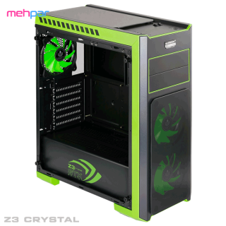 کیس کامپیوتر  GREEN Z3 CRYSTAL