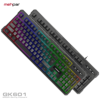 کیبورد GK601-RGB گرین